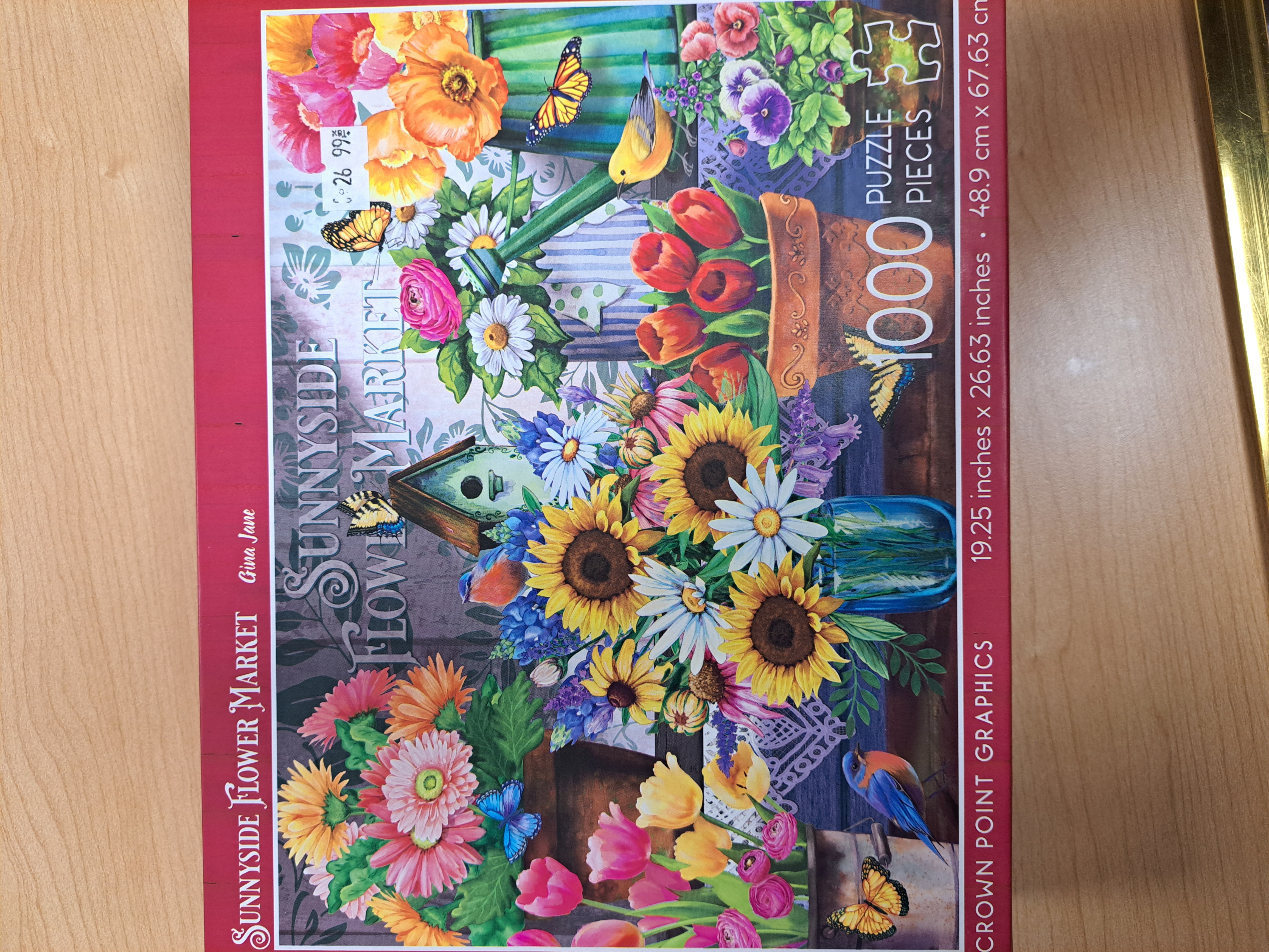 sunnyside flower market casse-tête 1000 morceaux